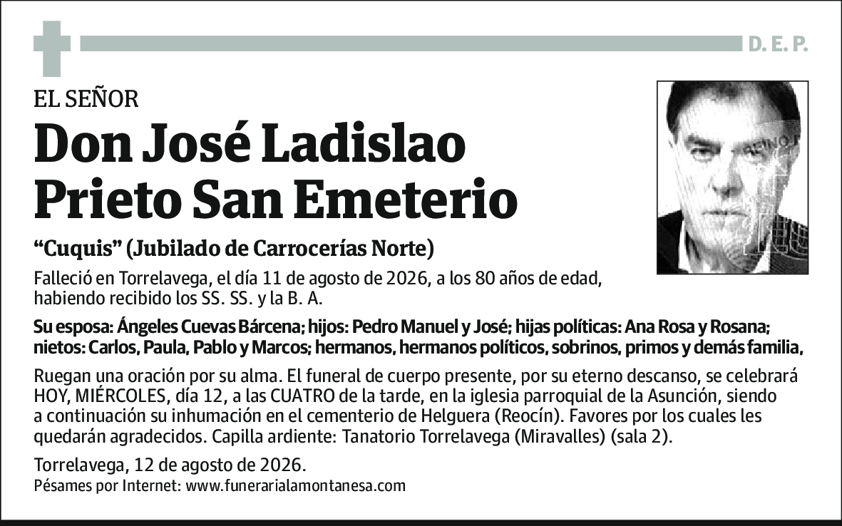 José Ladislao Prieto San Emeterio