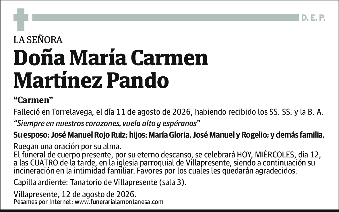 María Carmen Martínez Pando