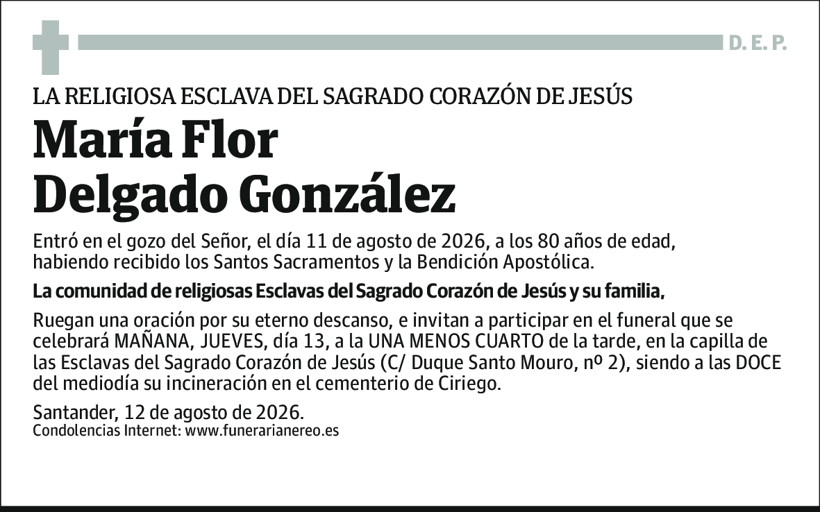María Flor Delgado Gonzalez
