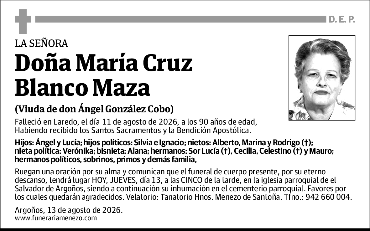 María Cruz Blanco Maza