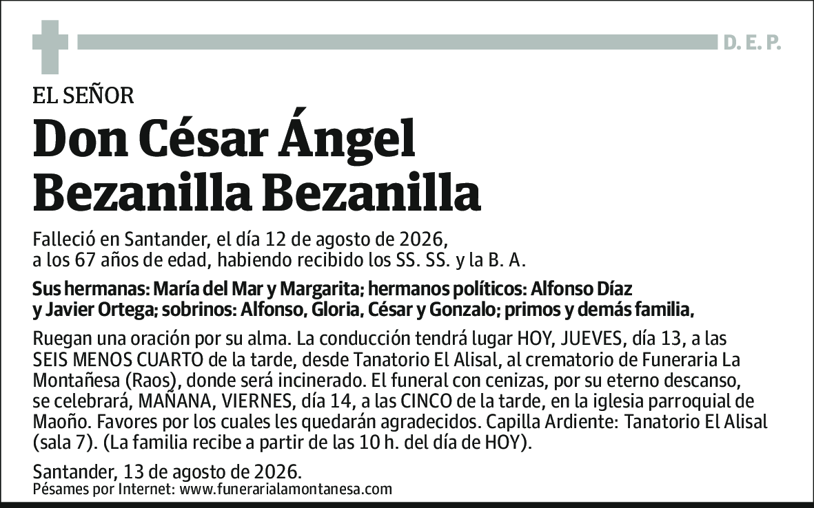 César Ángel Bezanilla Bezanilla