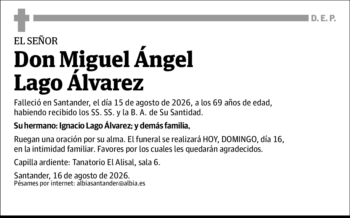 Miguel Ángel Lago Álvarez