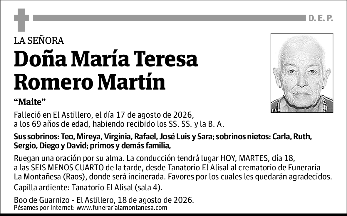 María Teresa Romero Martín