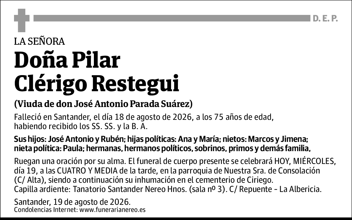 Pilar Clérigo Restegui