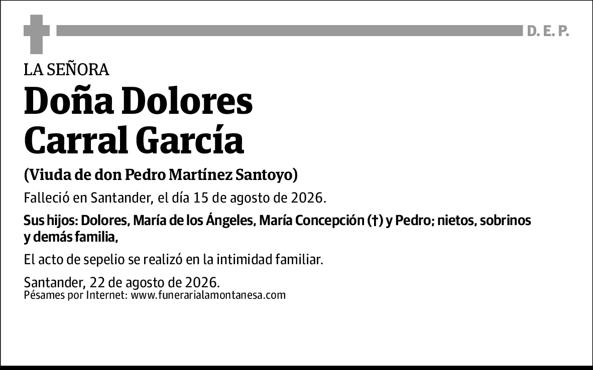 Dolores Carral García