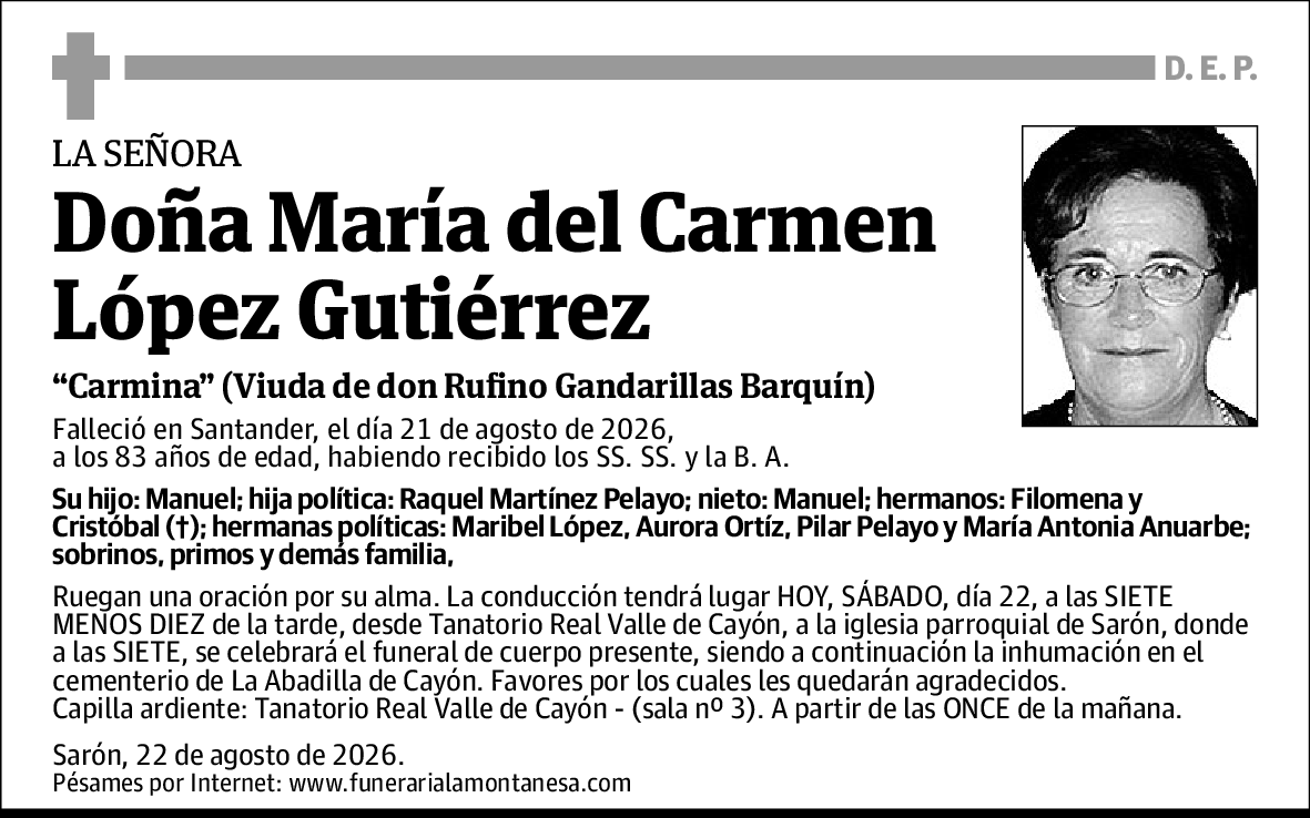 María del Carmen López Gutiérrez