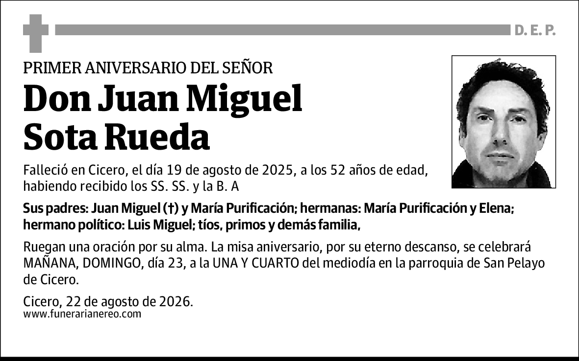 Juan Miguel Sota Rueda