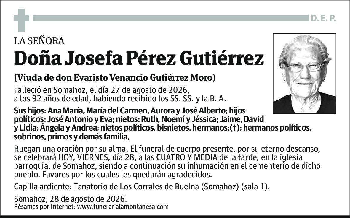 Josefa Pérez Gutiérrez