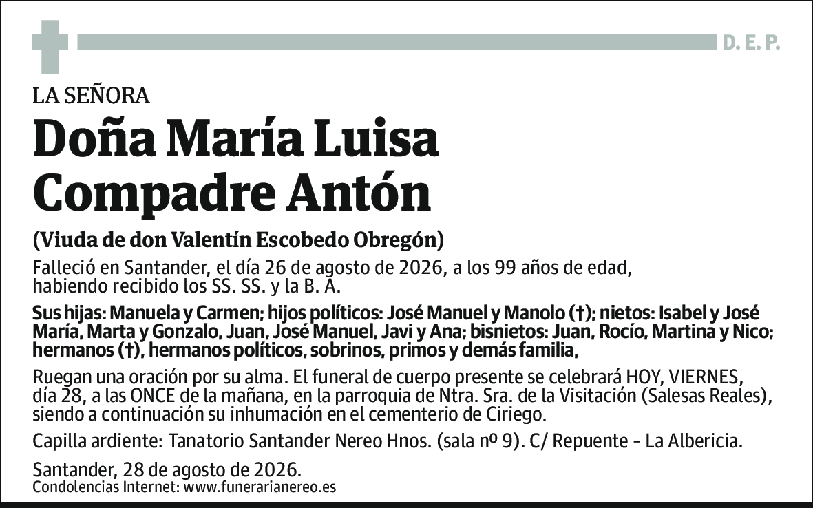 María Luisa Compadre Antón
