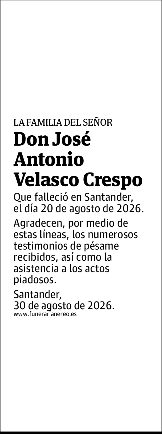 José Antonio Velasco Crespo