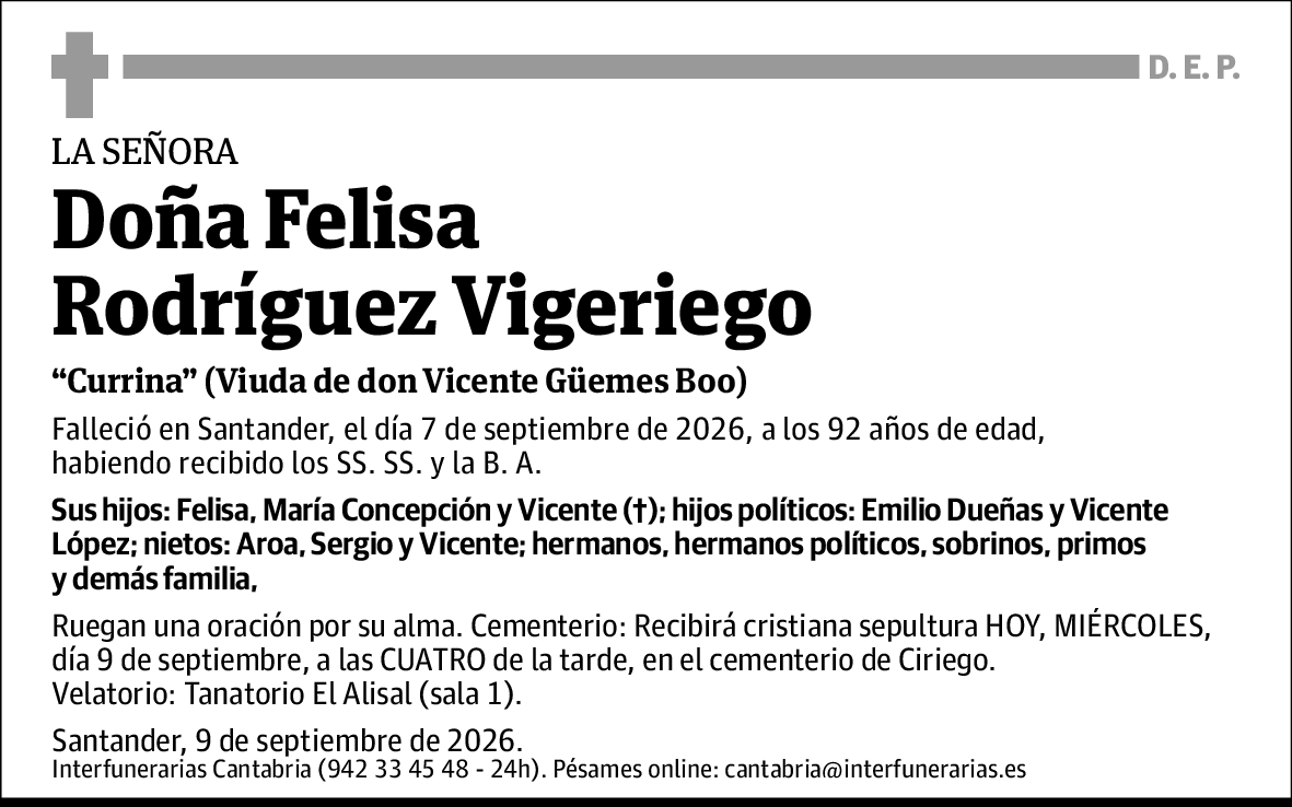 Felisa Rodríguez Vigeriego
