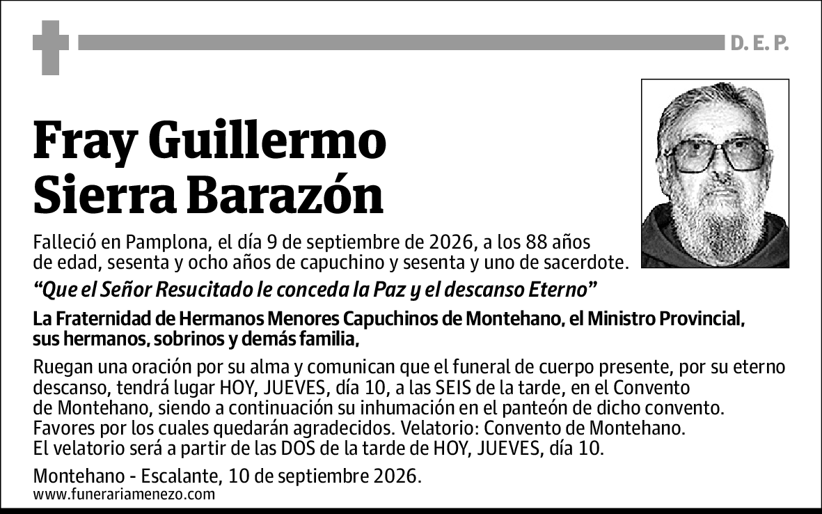 Fray Guillermo Sierra Barazón