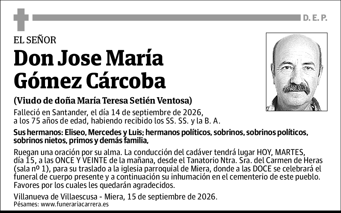 Jose María Gómez Cárcoba