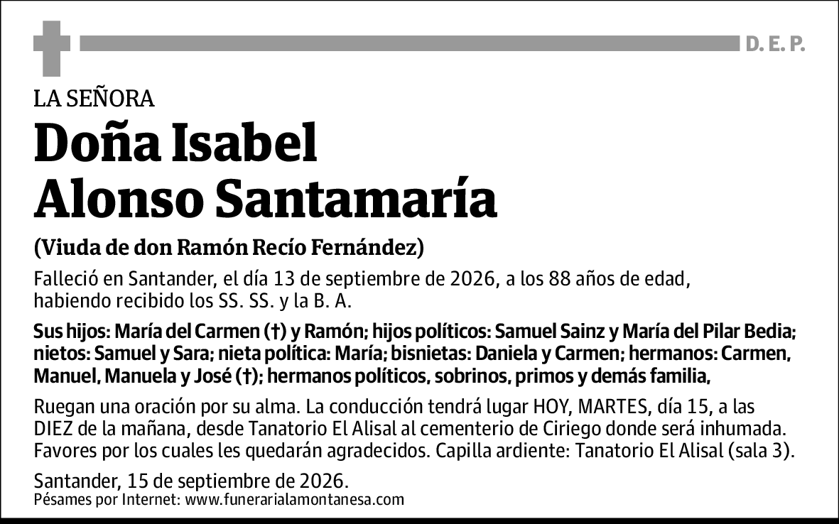 Isabel Alonso Santamaría