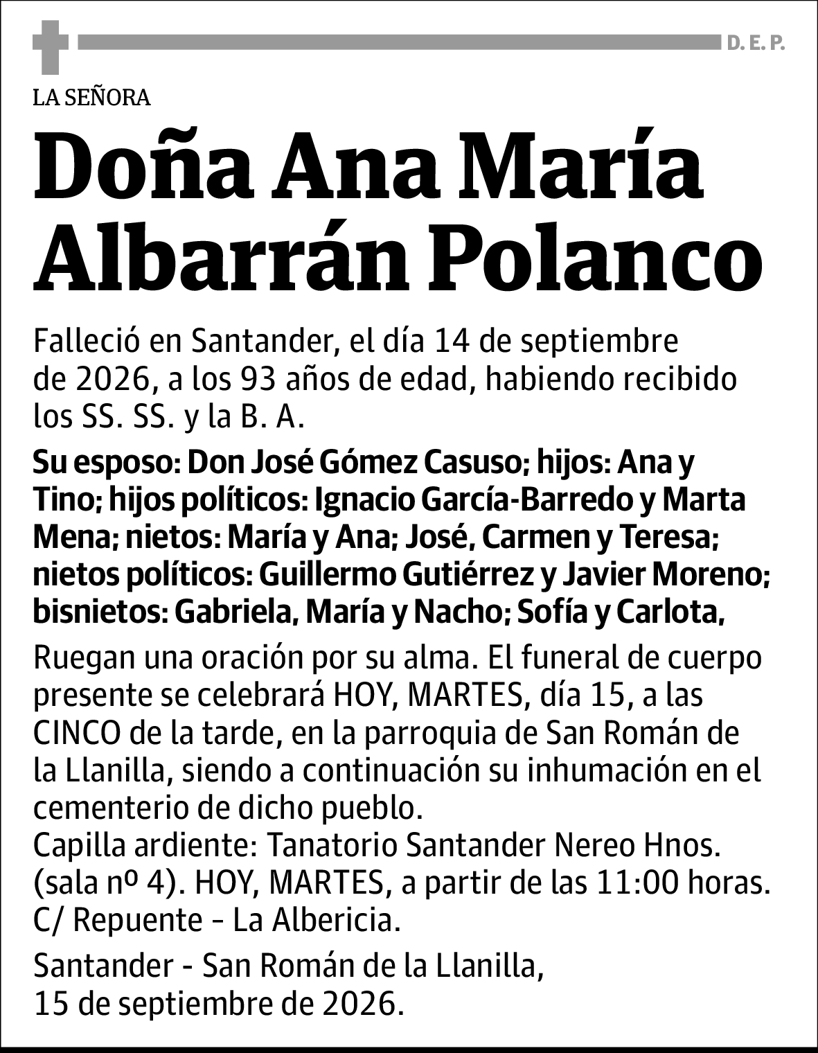 Ana María Albarrán Polanco
