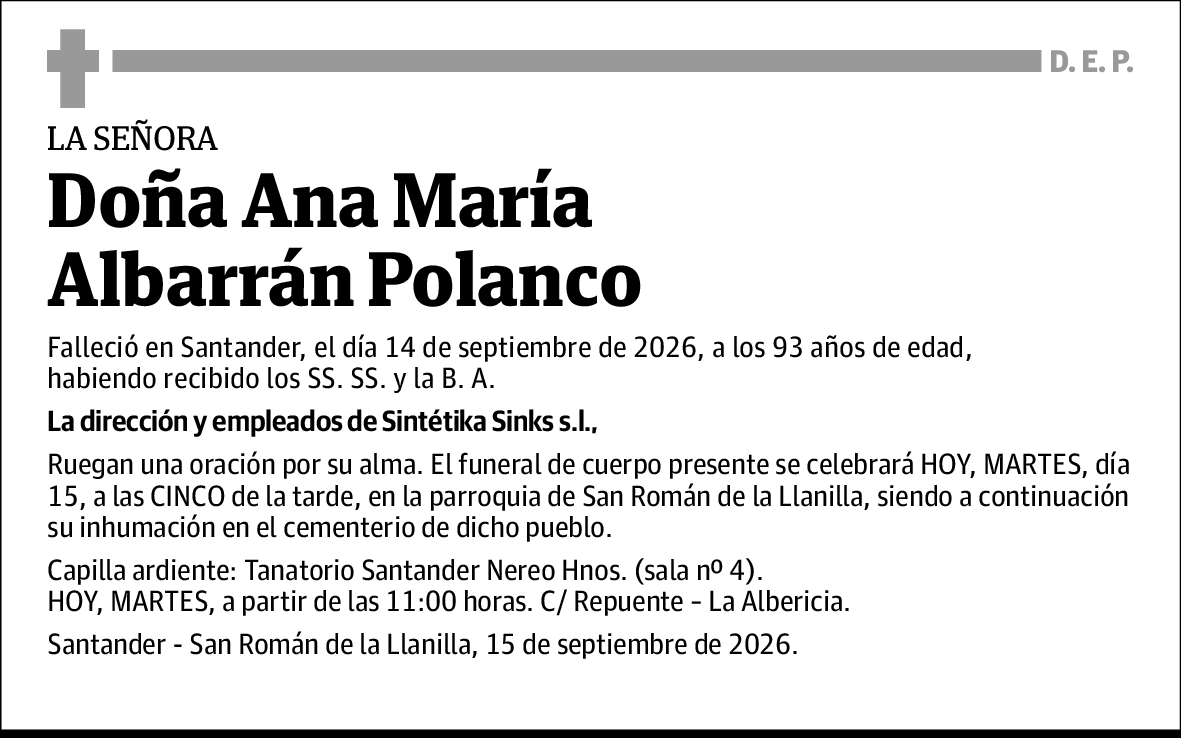 Ana María Albarrán Polanco