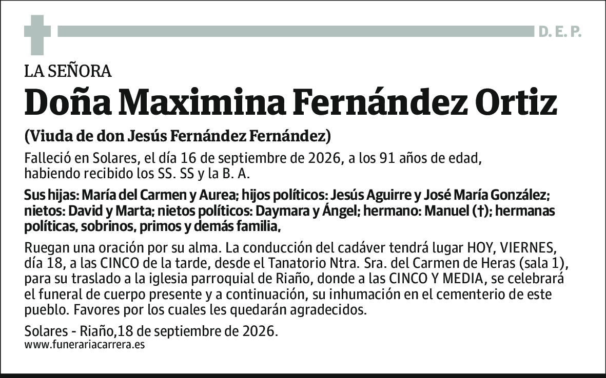 Maximina Fernández Ortiz