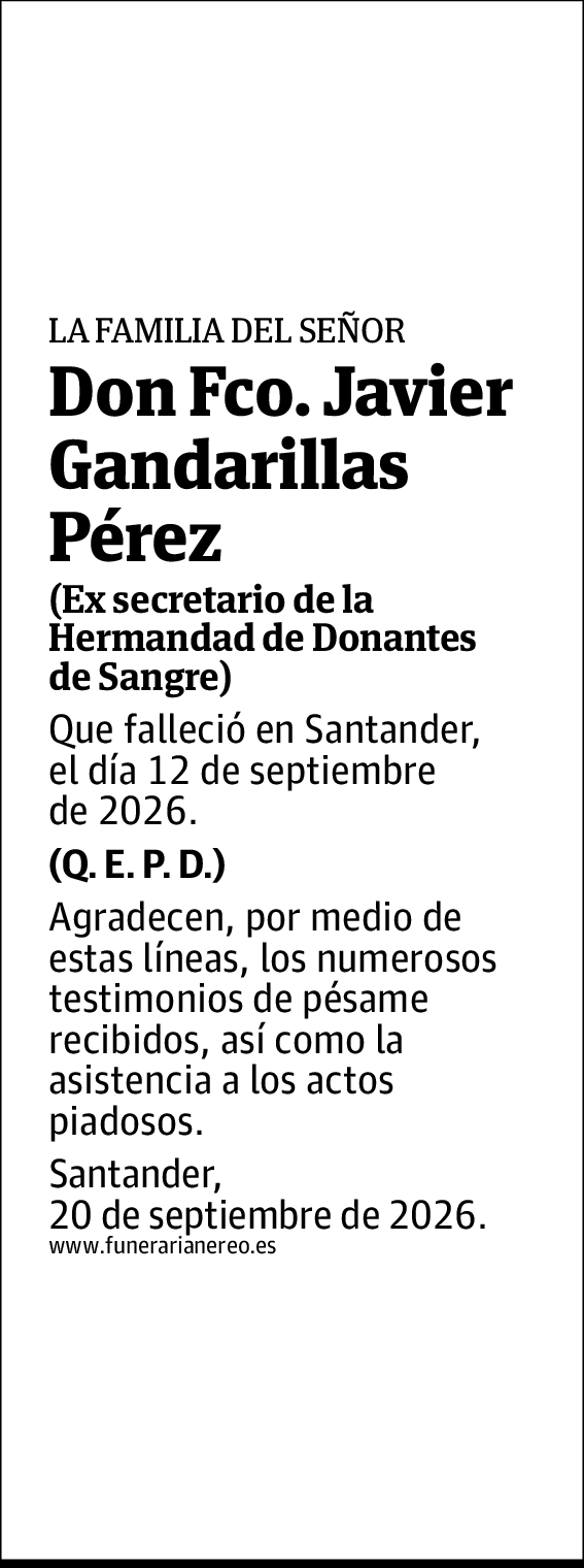 Fco. Javier Gandarillas Pérez