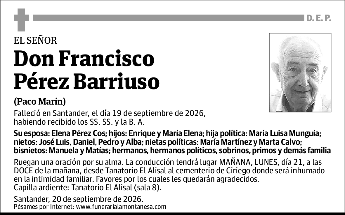 Francisco Pérez Barriuso