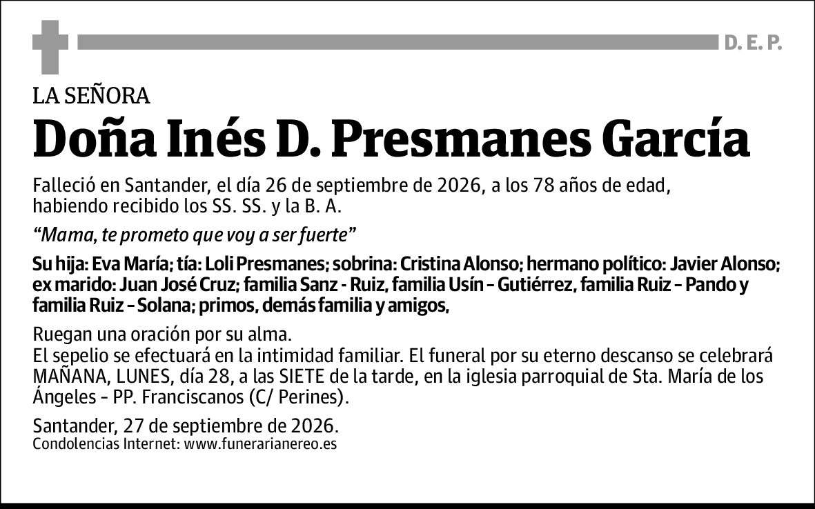 Inés D. Presmanes García