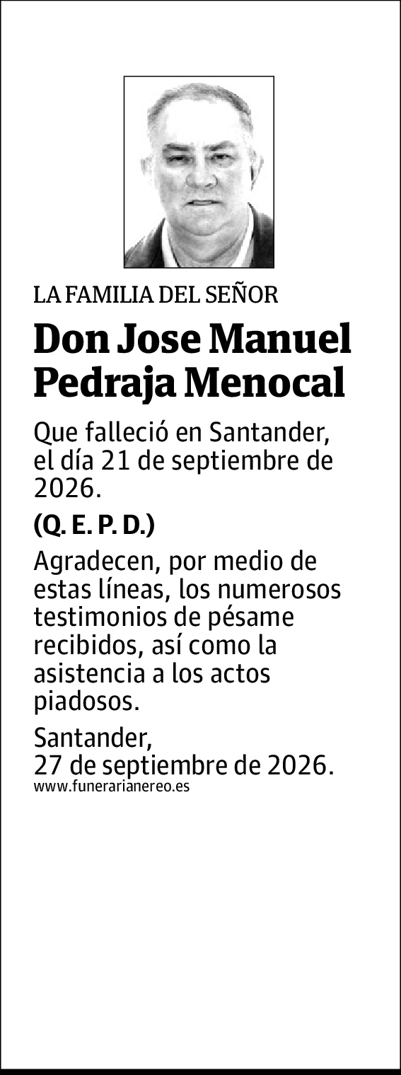 Jose Manuel Pedraja Menocal