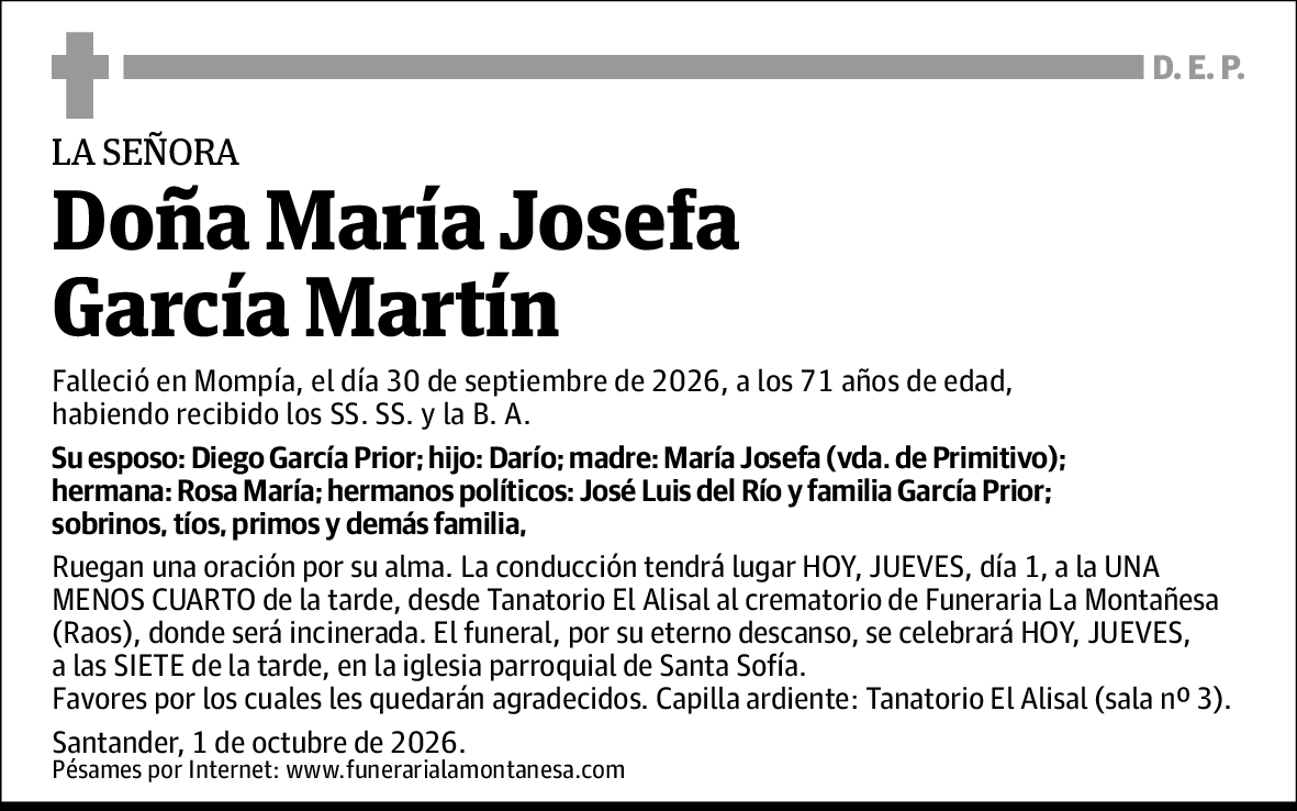 María Josefa García Martín