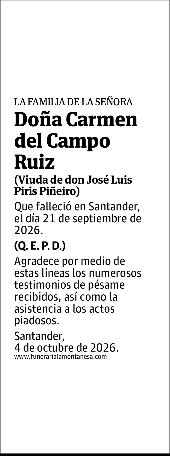 Carmen del Campo Ruiz
