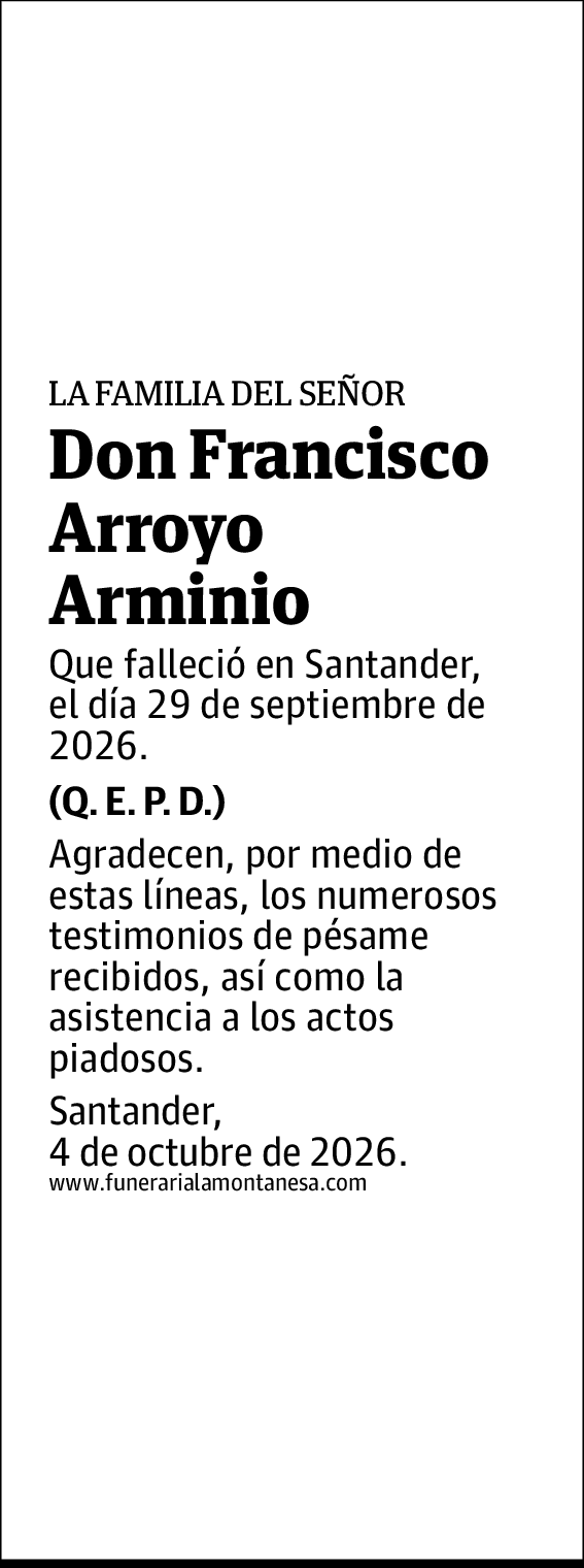 Francisco Arroyo Arminio