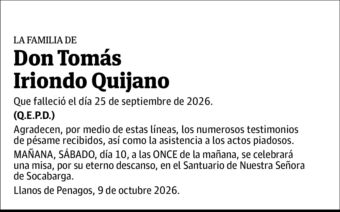 Tomás Iriondo Quijano