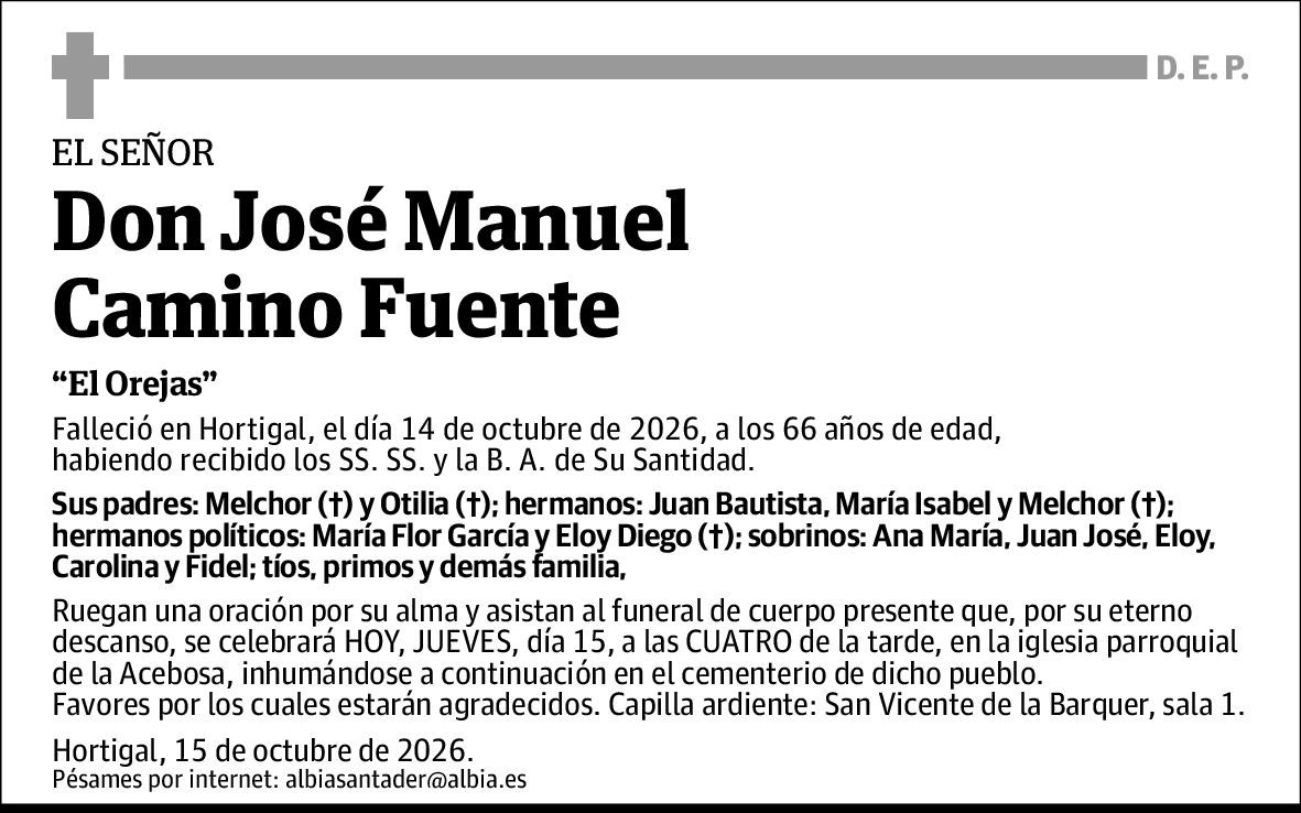 José Manuel Camino Fuente