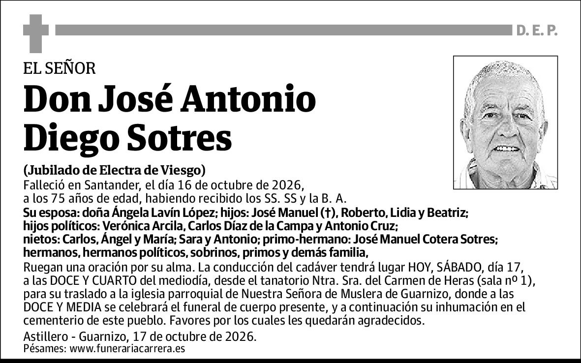 José Antonio Diego Sotres