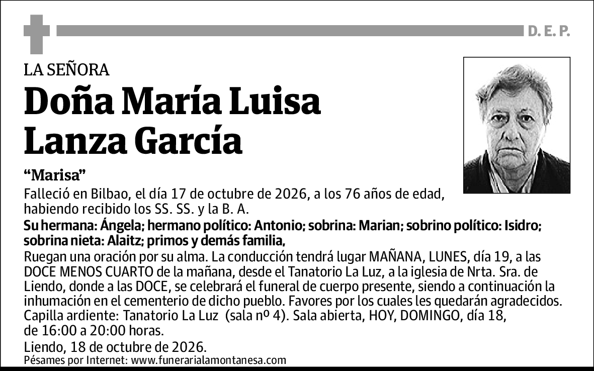María Luisa Lanza García