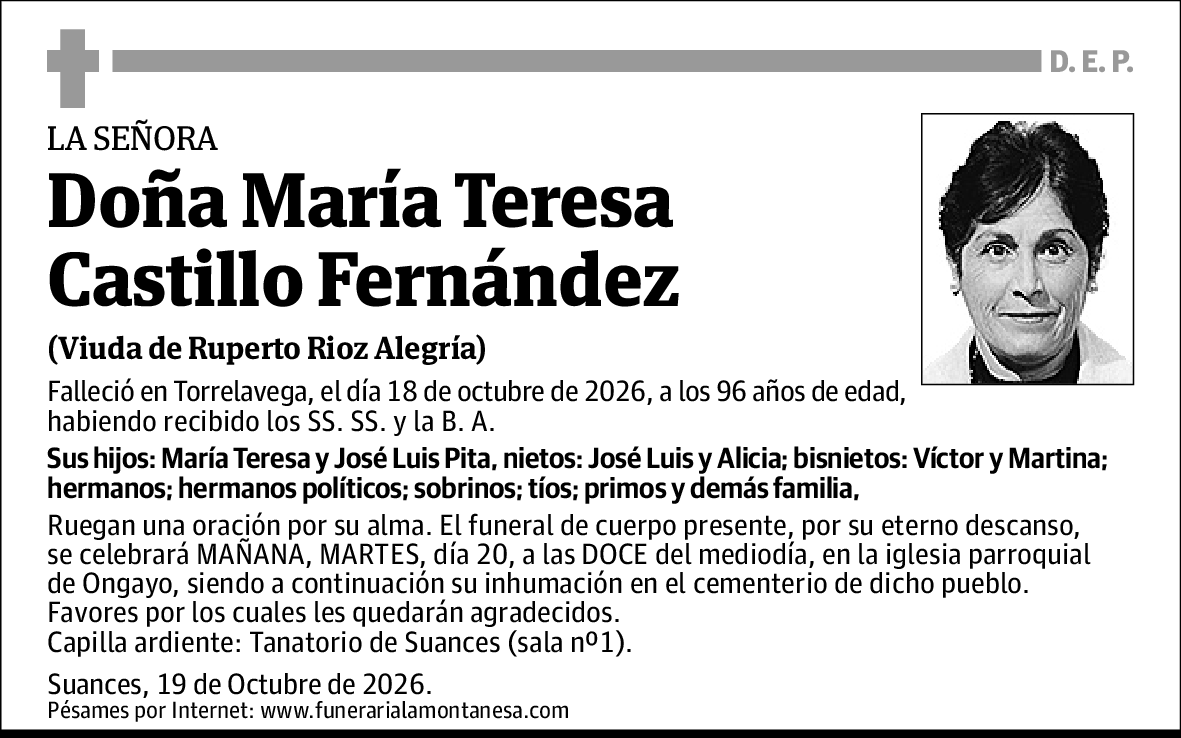 María Teresa Castillo Fernández