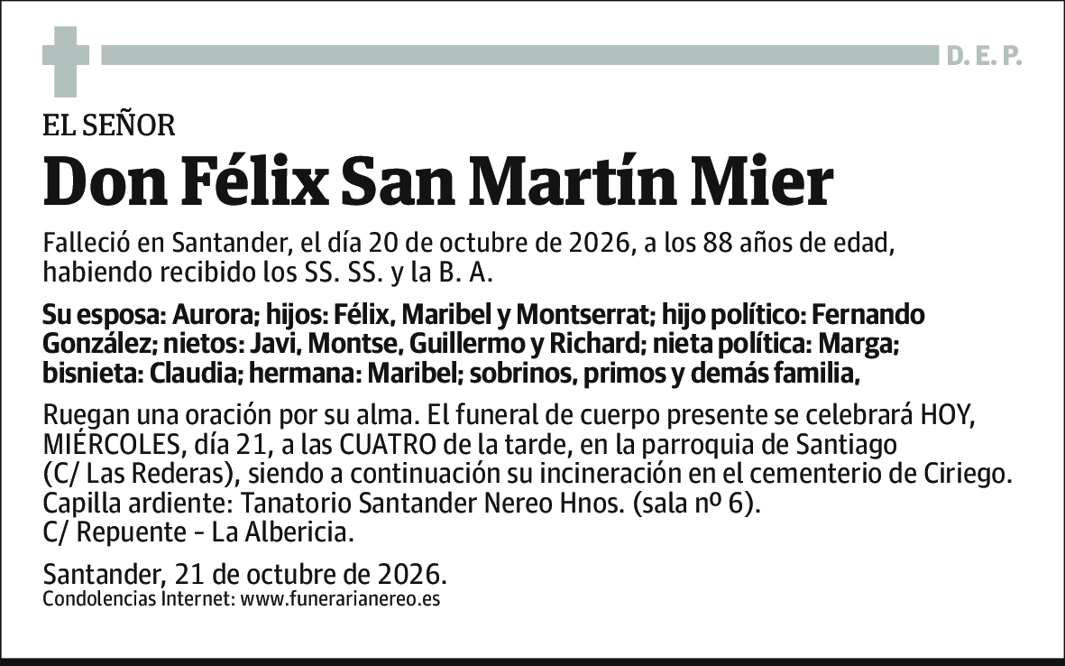 Félix San Martín Mier