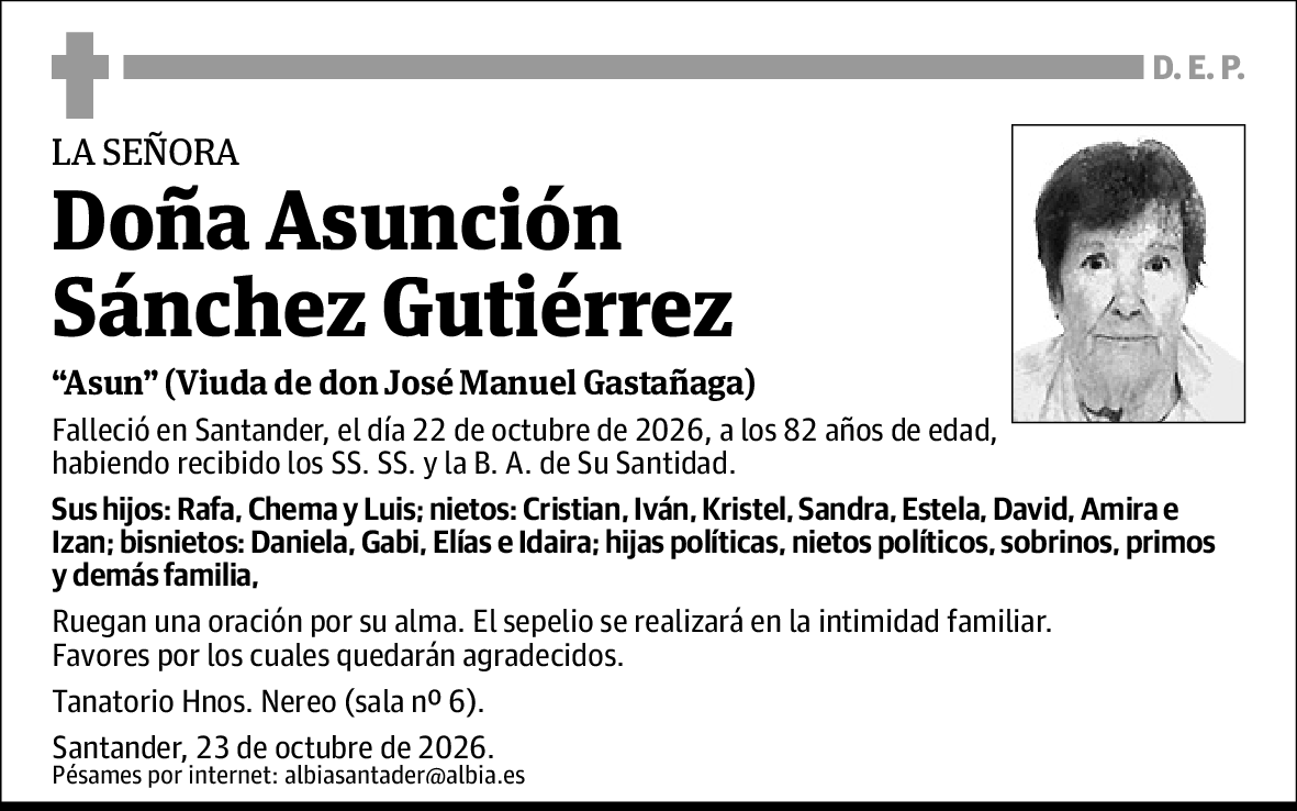 Asunción Sánchez Gutiérrez
