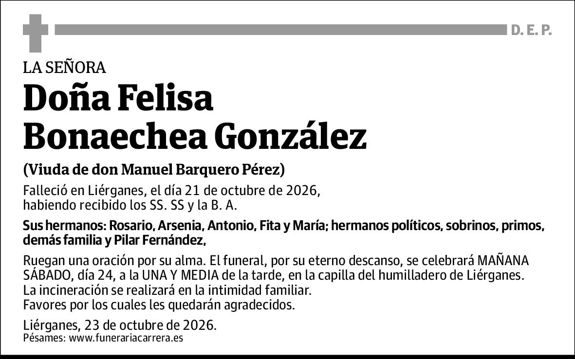 Felisa Bonaechea González