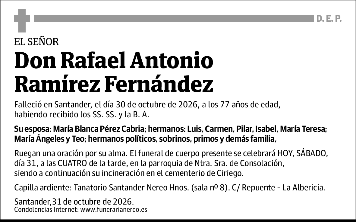 Rafael Antonio Ramírez Fernández