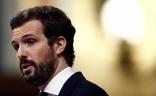 Pablo Casado, presidente el PP, durante su intervención el jueves en el Congreso./Efe