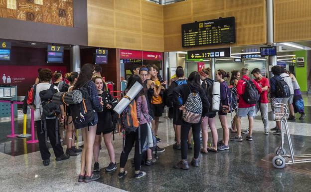 Madrid ha dejado de ser la ruta con más pasajeros del aeropuerto Seve Ballesteros. /sane